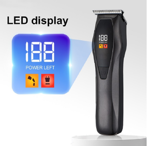 Tondeuse à cheveux électrique sans fil, rechargeable par USB, écran LCD, lame en acier inoxydable, longueurs de coupe réglables pour la maison et le salon - Product Image 3