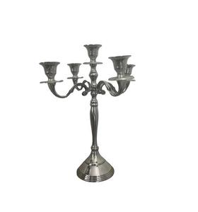 Candelabro de Metal de 5 Brazos con Acabado Dorado, Última Tendencia en Decoración para el Hogar y Bodas, Centro de Mesa, Candelabro de Piso - Product Image 4