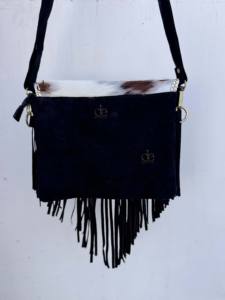 Nuevo Bolso Bandolera de Piel de Vacuno con Flecos y Piedras Turquesa Estilo Bohemio 2026 - Bolso de Mano Elegante de Tamaño Pequeño, ¡Venta Caliente! - Product Image 3