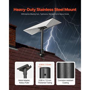 Supporto per Tetto Starlink Gen 3 in Acciaio Resistente, Adattatore per Palo da Tetto con Angolo Regolabile 30-150 Gradi per Accessori Esterni RV Standard - Product Image 2