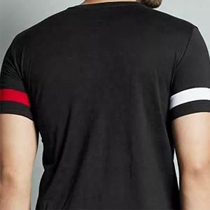 T-shirt à manches courtes pour hommes, bas délavé, simple, 100% coton, prix de gros, haute qualité - Product Image 5