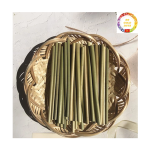 Organic Grass Drinking <b>Straws</b> | 100% Natural Fiber | Biodegradable Eco Friendly | Wholesale For Summer Drinks - Product Image 2