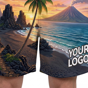 Pantalones Cortos de Playa de Lona Ligeros y Coloridos de Secado Rápido con Cordón Ajustable, Estilo Urbano, Diseño Personalizado, Venta Caliente 2025 - Product Image 5