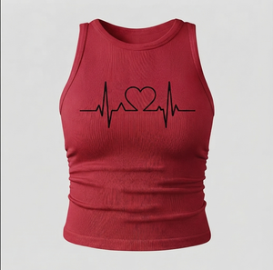 Camisetas sin mangas transpirables para mujer, hechas a medida, servicio OEM, tipo de tejido de punto sin mangas, camisetas sin mangas de alta calidad - Product Image 4