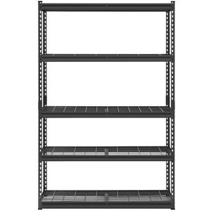 Scaffali di Stoccaggio a 5 Ripiani per Carichi Pesanti da 2500 Libbre, 45,7 cm P x 122 cm L x 182,9 cm H, Scaffalatura Industriale in Metallo Regolabile per Garage - Product Image 4