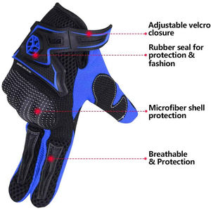 Guantes Deportivos Unisex de Cuero Transpirable para Motociclismo y Deportes al Aire Libre - Product Image 4