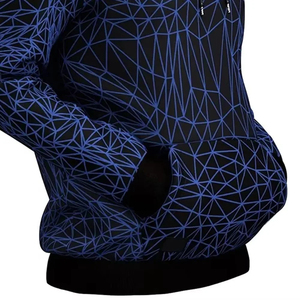 Sweat à capuche décontracté pour homme, personnalisable par sublimation, avec poche, très vendu, 100 % polyester, séchage rapide, respirant, en molleton uni teint - Product Image 6