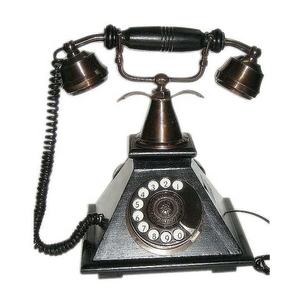 Modelo de teléfono antiguo de alta calidad Artículo de artesanía india Muchos tipos Estilo moderno Madera Metal VIntage Tipo antiguo Categoría de modelo - Product Image 1