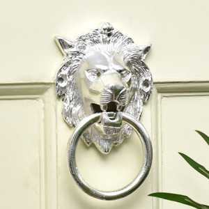 ที่เคาะประตูรูปช้างทองเหลืองเคลือบสี ของตกแต่งประตูรูปสัตว์ - Product Image 4
