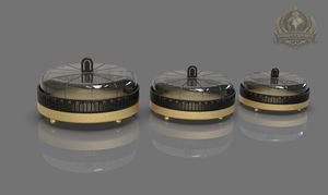 Stainless Steel <b>Cake</b> <b>Dome</b> Cloche with Base Eco-Friendly Dishwasher Safe <b>cake</b> <b>stand</b> Black & gold - Product Image 4