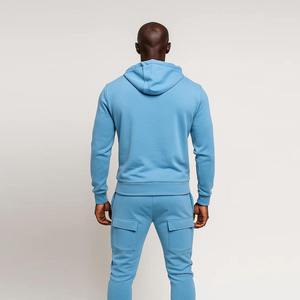 Survêtement Homme Hiver Personnalisé Coupe-Vent Molleton Zippé à Capuche Pantalon Cargo Oversize Sport Course Lourd Haute Qualité - Product Image 2