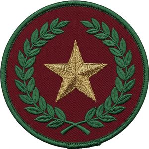 Écusson personnalisé œil et étoile maçonniques, rouge, rond, brodé, badge maçonnique, applique de regalia maçonnique, fait main, pour blazer et uniforme, à coudre - Product Image 5