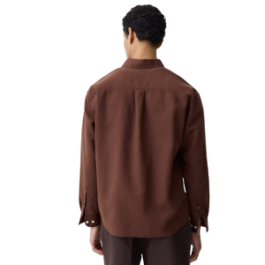 Chemise décontractée tissée sur mesure pour homme, à manches longues, boutonnée, avec col et poche, coupe décontractée, mode quotidienne, vente en gros de vêtements - Product Image 3