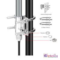 Antenne en fibre de verre Eteily 2,4 GHz/5,8 GHz 20 dBi à gain élevé avec connecteur N mâle fabriquée en Inde