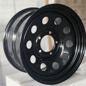 Raytop 18x10 5x150 Black Round Hole <strong>Steel</strong> <strong>Wheel</strong> 15" 16" 17" 18" 19" 20" <strong>Inch</strong> 5x120 5x127 5x139.7 5x150 5x165.1 6x139.7 <strong>Steel</strong> Rim - Product Image 4