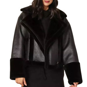 Streetwear Fashion <b>Women</b> Leather Clothing <b>Women's</b> Clothing <b>Jacket</b> Best Arrival <b>Women</b> Fashion Leather <b>Jackets</b> for Winter Clothing - Product Image 4