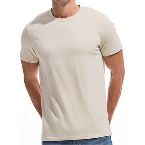 T-shirt en jersey blanc uni personnalisé avec motif, polyester/coton de haute qualité pour homme, séchage rapide et respirant - Product Image 1