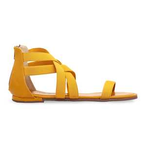 Sandalia de tacón formal amarilla FR5260 - Product Image 3