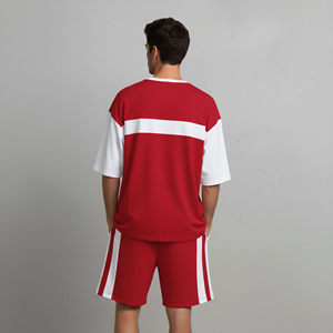 Ropa Casual de Verano Más Vendida, Logotipo Impreso en Serigrafía de 2 Tonos Personalizado, 100% Algodón, Ropa Urbana Ecológica que Absorbe el Sudor para Hombre - Product Image 6