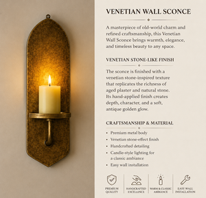 Opulent Venetian Baroque <b>Wall</b> <b>Sconce</b> Designer Luxury <b>Wall</b> <b>Lighting</b> Fixture with Detailed Mirror Craftsmanship, Decorative Brass - Product Image 6