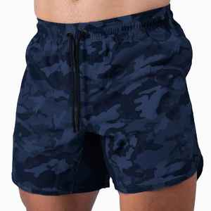 Shorts de sport en polyester camouflage personnalisés pour hommes, streetwear d'été, shorts d'entraînement de basketball, shorts athlétiques - Product Image 5