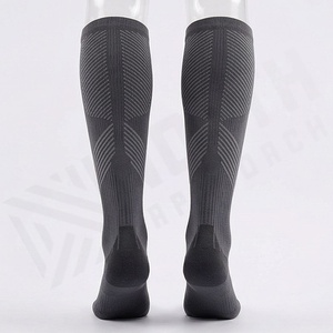 Knee High <b>Compression</b> <b>Socks</b> For <b>Running</b> Breathable Geometric Pattern Spandex Polyester Adult Sports <b>Socks</b> Summer - Product Image 2