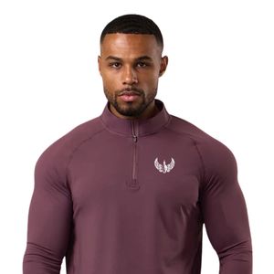 <b>Mens</b> Seamless Quarter Zip Athletic <b>Pullover</b> Long Sleeve Performance Training Top Breathable Gym Running Sports Activewear Shirt - Product Image 3