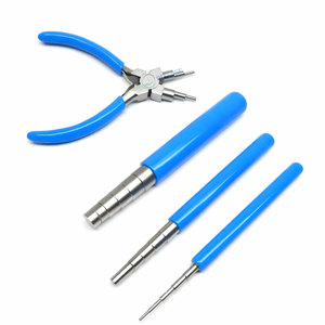Outils de bouclage de fil pour bijoux avec pince à bélières et 3 mandrins pour la formation précise des anneaux de jonction, emballage personnalisé pour la fabrication de bijoux - Product Image 2