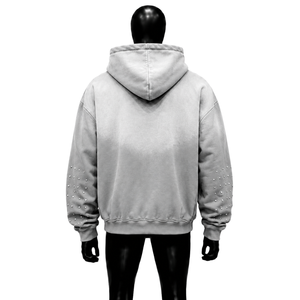 PREMIUM STREETWEAR LIGHT GREY OVERSIZED GRAPHIC <b>HOODIE</b> MODERN CASUAL GREY STYLISH GRAPHIC WINTER FASHION <b>HOODIE</b> HEVEYWEIGHT HOOD - Product Image 2