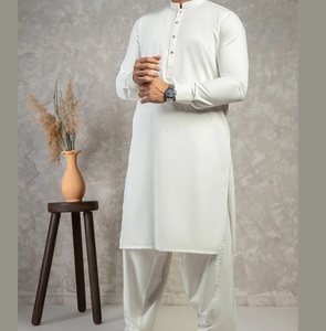 Ensemble de costume Shalwar Kameez pour homme, dernière conception, fabriqué en usine, en coton respirant, pour l'été, vêtements décontractés, prix abordable, vente en gros, OEM ODM - Product Image 6