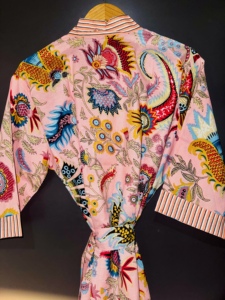 ชุดคลุมยาวคลุมเข่า คิมิโน่ วีเมน คลาสสิค ลายดอกไม้ ผ้าวาฟเฟิล เนื้อนุ่ม ผ้าฝ้าย แขนยาว ODM - Product Image 2