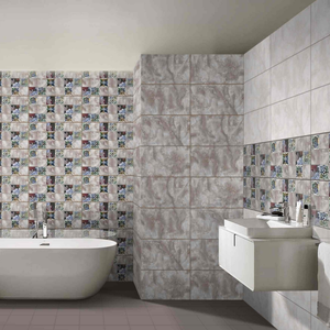 Minimalist White Glossy Ceramic Wall <b>Tile</b> 300x600 For Professional Corporate Office And Commercial Building Wall Cladding - Product Image 1