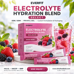 Elma Food - Polvo Electrolítico 1KG Sin Azúcar Añadido, 50 Porciones, Fórmula de Reposición de Minerales para Hidratación, Sin GMO, Para Adultos y Músculos - Product Image 1