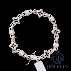 Export Premium Quality Moissanite Diamond Bracelet Hip Hop Jewelry for <b>Men</b> And Women From Indian Supplier - Product Image 1