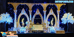 Elegant Bollywood <b>Wedding</b> Theme Stage Decor Modern Reception Stage for Bollywood <b>Weddings</b> Western <b>Wedding</b> Decor Reception Stage - Product Image 6