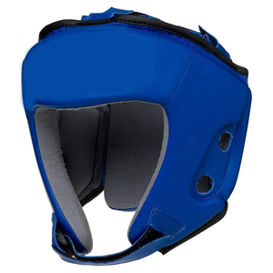 Casque de boxe bleu en EVA, protection unisexe pour adulte, fermeture auto-agrippante, couleur unie – Offre Spéciale - Product Image 1