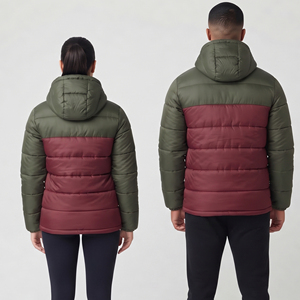 Veste matelassée d'hiver, épaisse et chaude, à capuche, pour hommes et femmes, veste matelassée décontractée et tendance pour l'extérieur, unisexe - Product Image 2
