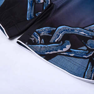 Shorts de boxe en tissu léger et flexible pour une performance active, kimono de jiu-jitsu, shorts professionnels durables et respirants - Product Image 6