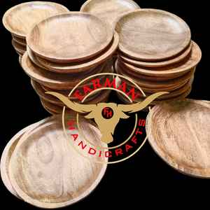 Plateau de table rustique en bois de manguier artisanal de luxe à prix avantageux - Product Image 3