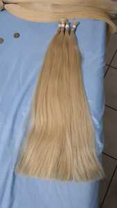 Máquina de extensiones de cabello Remy vietnamita Trama doble 613 Cabello humano crudo a granel 100g Todos los colores para mujeres negras - Product Image 3
