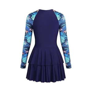 New Arrival Women's Burqini Rashguard UPF50+ Eco-Friendly Breathable Spandex/Polyester <b>Compression</b> <b>Shirt</b> Quick Dry Long Cropped - Product Image 6