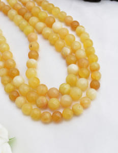 Cuentas facetadas de ópalo amarillo natural de 5 mm a 8 mm, cuentas facetadas de ópalo amarillo natural para la elaboración de joyería fina, piedra preciosa. - Product Image 2