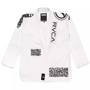 ผลิตเสื้อยืดคุณภาพสูง Gi 100% คอตตอน Shoyorol BjjGl V2 รุ่นใหม่ # ชุดยิวยิตสูบราซิล 60 ฟิเตอร์ สีขาว 440 กรัม ระบายอากาศได้ดี - Product Image 1