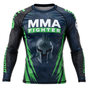 Camiseta de Compresión Personalizada para Hombre, Manga Larga, para Gimnasio y Fitness, Protección UV, Transpirable, Ecológica, con su Propio Diseño - Product Image 1