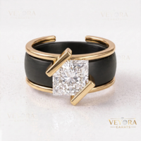 Bague Intelligente en Moissanite Brillante Princesse, Sertissage Clos, en Argent Sterling 925 Massif, Bijou en Pierre Précieuse, Conception pour Fiançailles Féminines