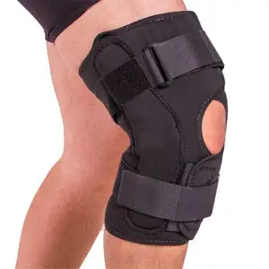 Sport Fitness in Neoprene ginocchiera aperta rotula supporto articolare incernierato per adulti elastico protettivo traspirante 2mm