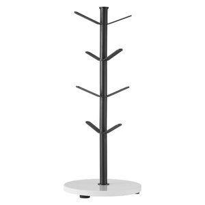 Porta Tazze da Caffè con Base in Marmo e 8 Ganci in Acciaio al Carbonio, Supporto da Banco, Soluzione di Stoccaggio Migliorata per la Cucina - Product Image 1