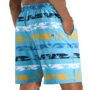 Shorts de Playa para Hombre con Protección UPF 50+, Diseño de Color Sólido, Elegantes y a la Moda, para la Playa, la Piscina o el Mar - Product Image 2
