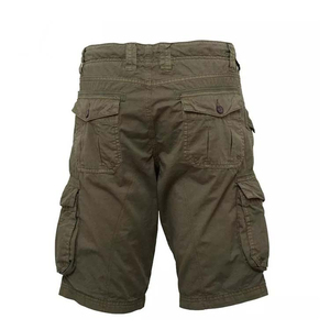 Shorts cargo décontractés pour hommes, couleur unie, été, haute qualité, taille élastique, coupe ample - Product Image 2