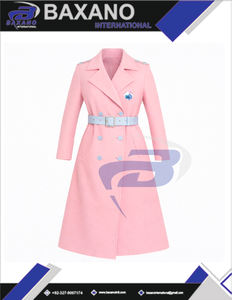 Manteau long en laine de haute qualité pour femmes, style trench-coat, de la sororité Jack And Jill Of America (JAJOF), avec ceinture. - Product Image 4